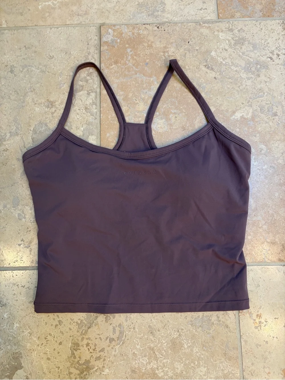 YoungLA Women’s SEAMLESS RACERBACK CROP TANK